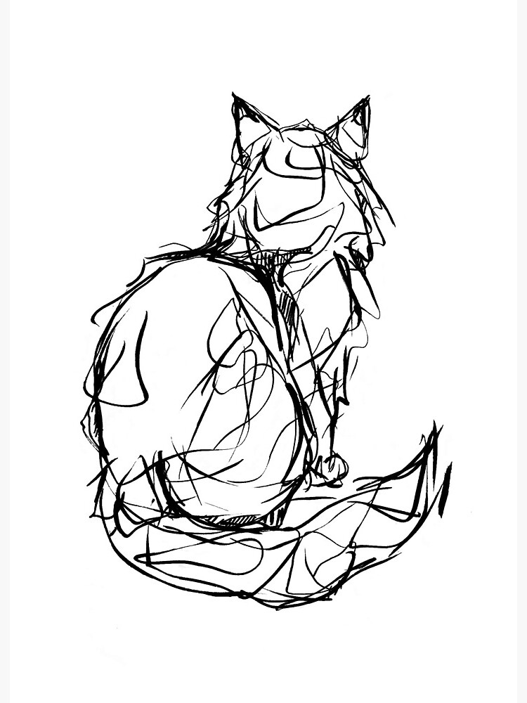 Thumbnail 2 of 2, Art Board Print, Kitty Gesture designed and sold by inkedinred.