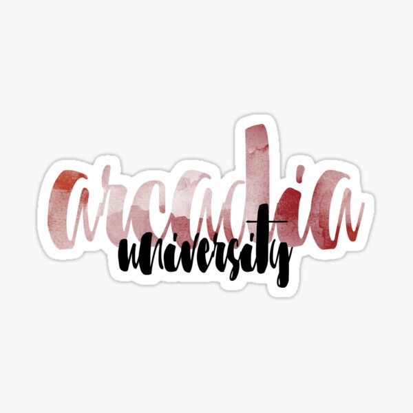 Arcadia University Watercolor Sticker