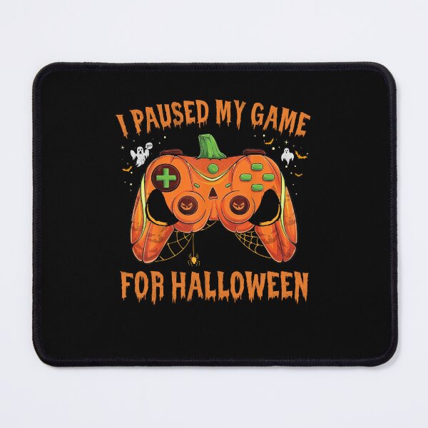 Item preview, I Pause My Game For Halloween funny cute vintage computer gamer designed and sold by elizabethdawnn.