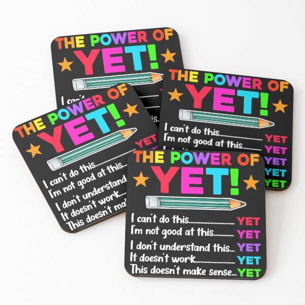 Item preview, The Power Of Yet Inspirational Growth Mindset Teacher designed and sold by HarveyHF.