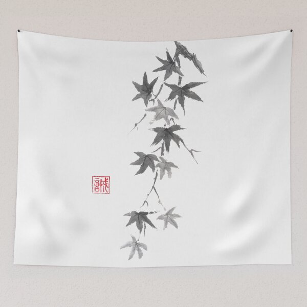 Item preview, Star rain sumi-e painting designed and sold by Maryna Sokolyan.