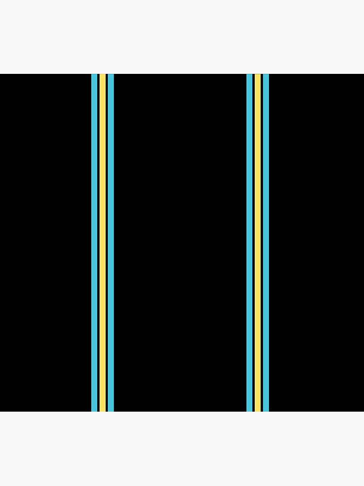 "light blue and yellow stripes" Sticker for Sale by fmakas Redbubble