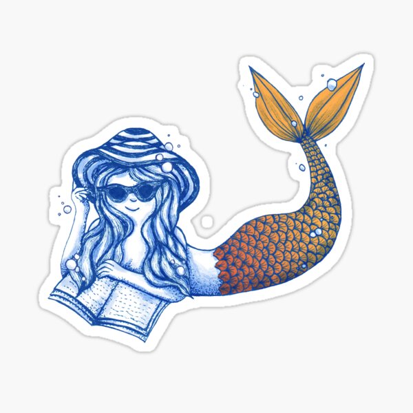 Mermaid Beach Tale Sticker