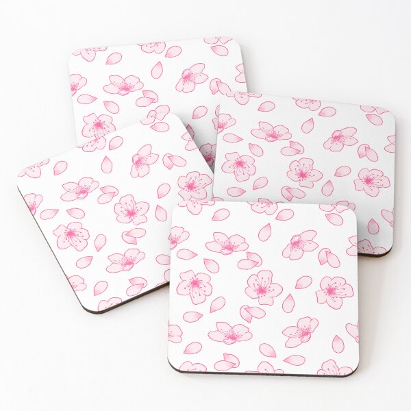 Item preview, Pink Cherry Blossom Pattern (White) designed and sold by SolGalaxyDesign.