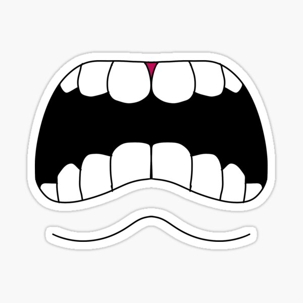 "Cartoon Mouth" Sticker for Sale by Belel25 Redbubble