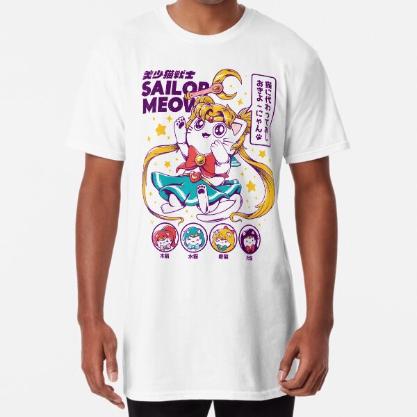 Sailor Meow Camiseta larga