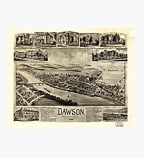 Aerial View of Dawson, Pennsylvania by T.M. Fowler (1902) Photographic Print