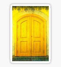 Yellow Door Sticker