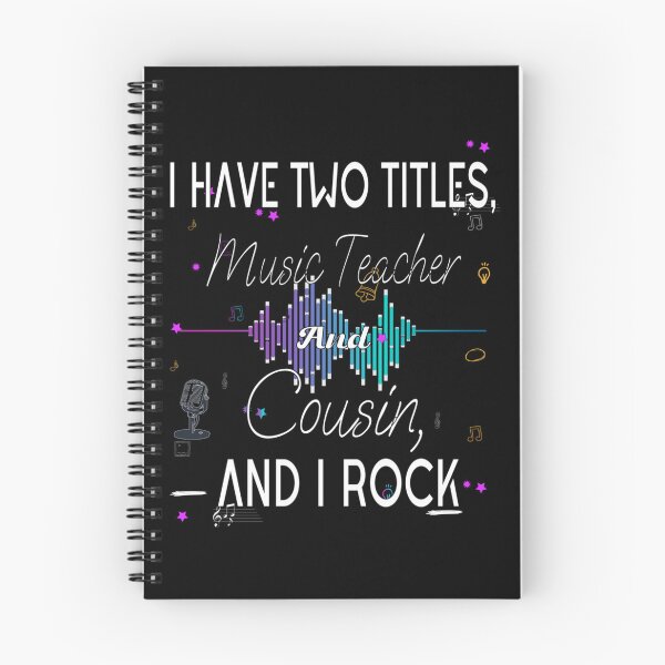 Item preview, I Have Two Titles Music Teacher And Cousin And I Rock Lightweight Sweatshirt designed and sold by ininfa6.