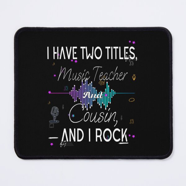 Item preview, I Have Two Titles Music Teacher And Cousin And I Rock Lightweight Sweatshirt designed and sold by ininfa6.