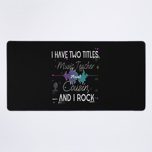 Item preview, I Have Two Titles Music Teacher And Cousin And I Rock Lightweight Sweatshirt designed and sold by ininfa6.
