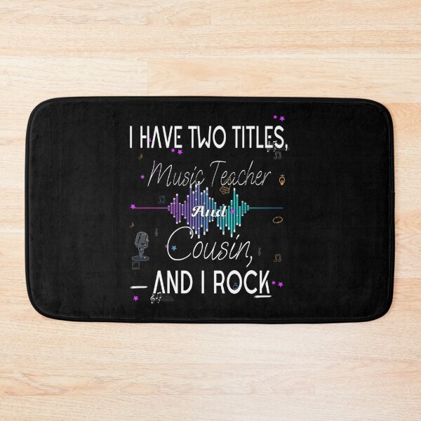 Item preview, I Have Two Titles Music Teacher And Cousin And I Rock Lightweight Sweatshirt designed and sold by ininfa6.