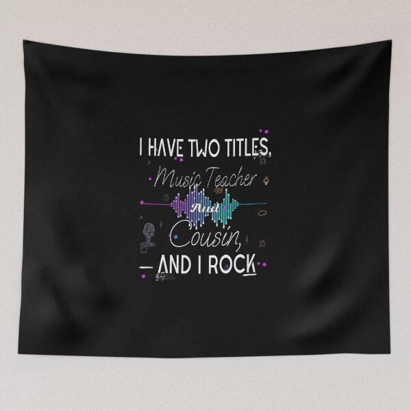 Item preview, I Have Two Titles Music Teacher And Cousin And I Rock Lightweight Sweatshirt designed and sold by ininfa6.