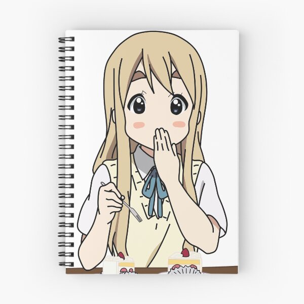 Item preview, K-on! Mugi eating cake designed and sold by Milk Drinker.