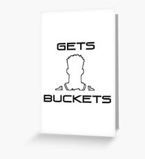 Jimmy Gets Bucktes Greeting Card