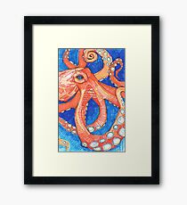 Octopus drawing - 2015 Framed Print