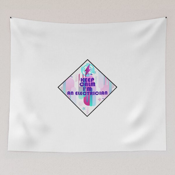 Item preview, keep calm i am a electrician Gift for electrician School Students  designed and sold by Jadir.