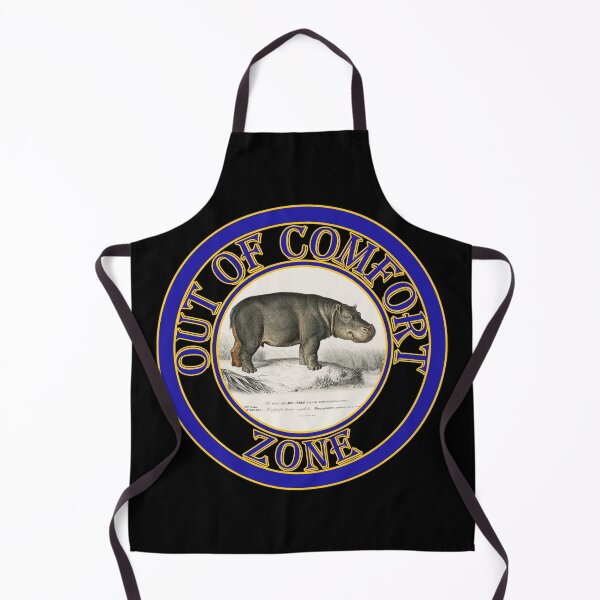 Item preview, 'Out of Comfort Zone' Old Book Chill Hippo - Funny Quotes Designs for T-shirts, stickers and other accessories. designed and sold by Ridiculam Toga.