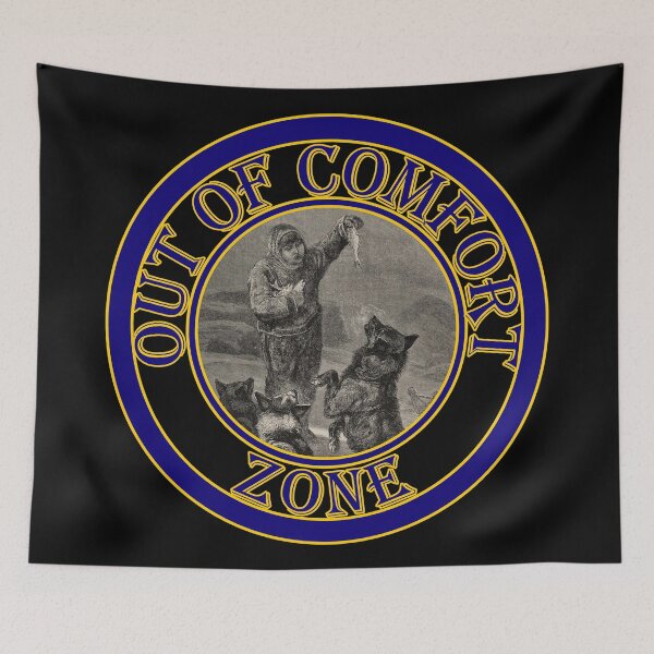 Item preview, 'Out of Comfort Zone' Old Book Man's Best Friend - Funny Quotes Designs for T-shirts, stickers and other accessories. designed and sold by Ridiculam Toga.