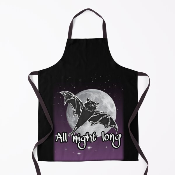 Item preview, purple dusk version | adorable flying bat in night sky with full moon | ink drawing with digital art | nightshift | Halloween cuteness designed and sold by DigitalEurydice.