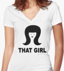 That Girl Women's Fitted V-Neck T-Shirt