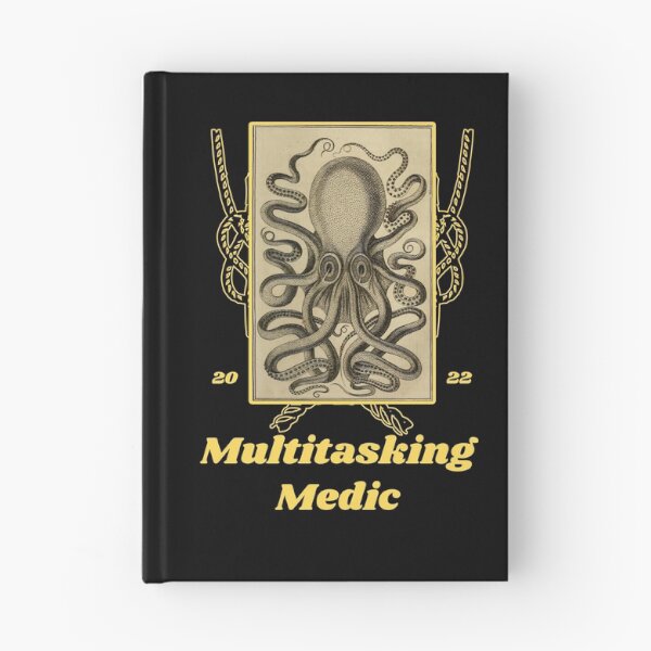 Item preview, 'Multitasking Medic' Old Book Octopus Graphic - Funny Quotes Designs for T-shirts, stickers and other accessories designed and sold by Ridiculam Toga.