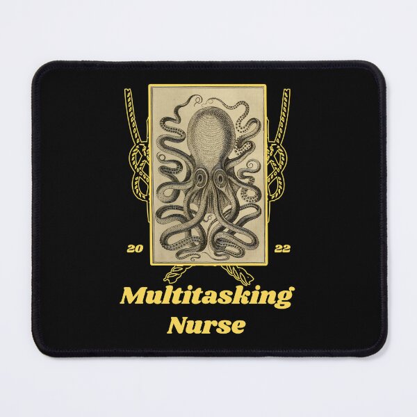 Item preview, 'Multitasking Nurse' Old Book Octopus Graphic - Funny Quotes Designs for T-shirts, stickers and other accessories designed and sold by Ridiculam Toga.