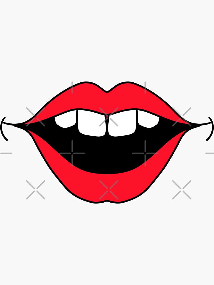 "Cartoon Mouth" Sticker for Sale by Belel25 Redbubble