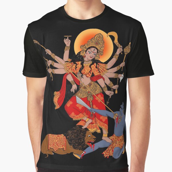 Goddess of Power : Durga (color) Graphic T-Shirt