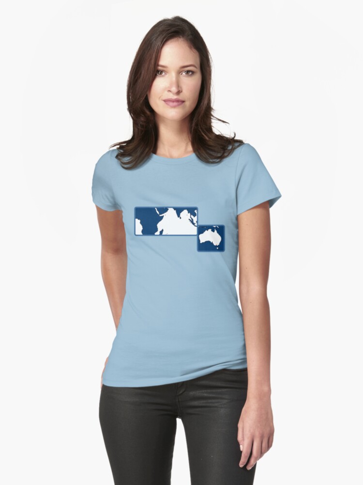 Thumbnail 1 of 3, Fitted T-Shirt, Melbourne designed and sold by bombadeo.