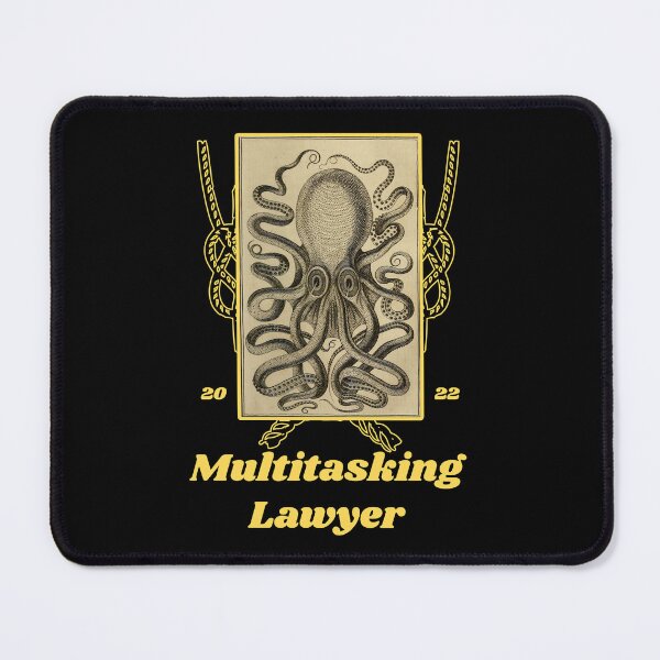 Item preview, 'Multitasking Lawyer' Old Book Octopus Graphic - Funny Quotes Designs for T-shirts, stickers and other accessories designed and sold by Ridiculam Toga.