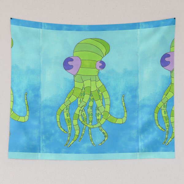 Item preview, Greeny Meany the Octopus designed and sold by TakoraTakora.