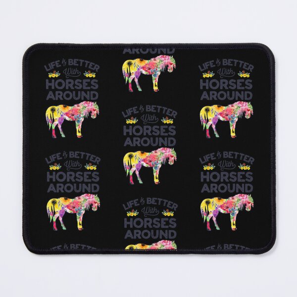 Item preview, Horse Girl Life Is Better With Horses Around Tropical Flower designed and sold by Kevins16.