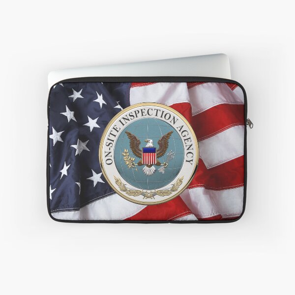 Item preview, On-Site Inspection Agency - OSIA Seal over U.S. Flag designed and sold by Serge Averbukh Art Studio.