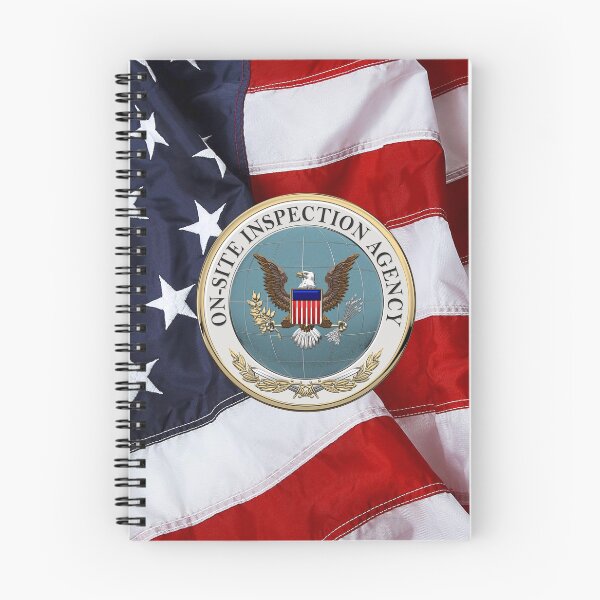 Item preview, On-Site Inspection Agency - OSIA Seal over U.S. Flag designed and sold by Serge Averbukh Art Studio.