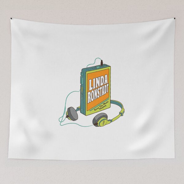 Item preview, Linda Ronstadt _ Retro Walkman Design _ Retro Music Art  designed and sold by Ilana Mayonga.
