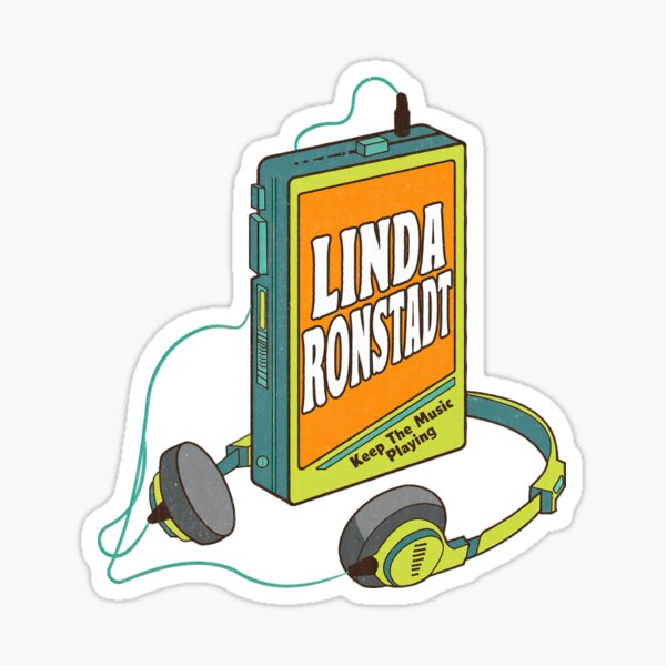 Item preview, Linda Ronstadt _ Retro Walkman Design _ Retro Music Art  designed and sold by Ilana Mayonga.