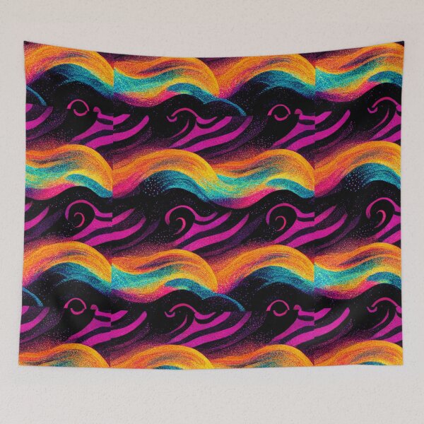 Item preview, Color Waves Seamless Pattern designed and sold by Bratak.