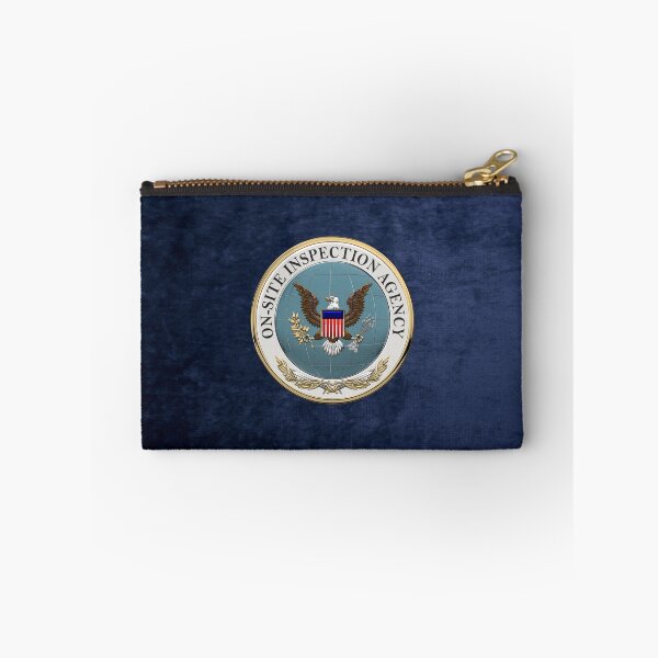 Item preview, On-Site Inspection Agency - OSIA Seal over Blue Velvet designed and sold by Serge Averbukh Art Studio.