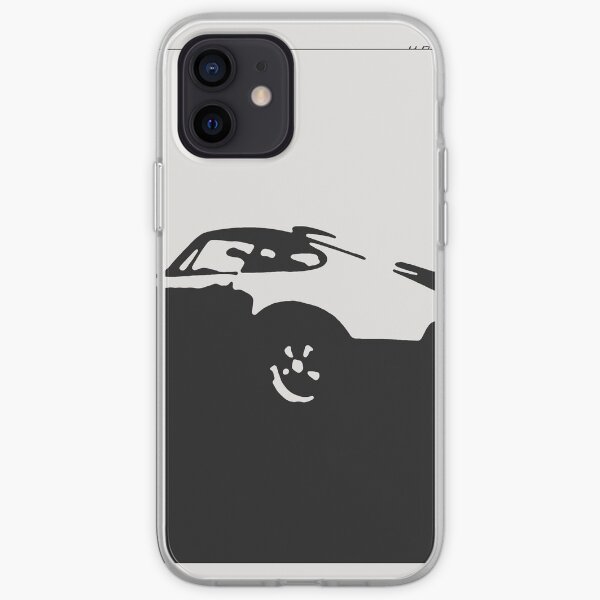 Porsche 911 Carrera - Black on White iPhone Soft Case