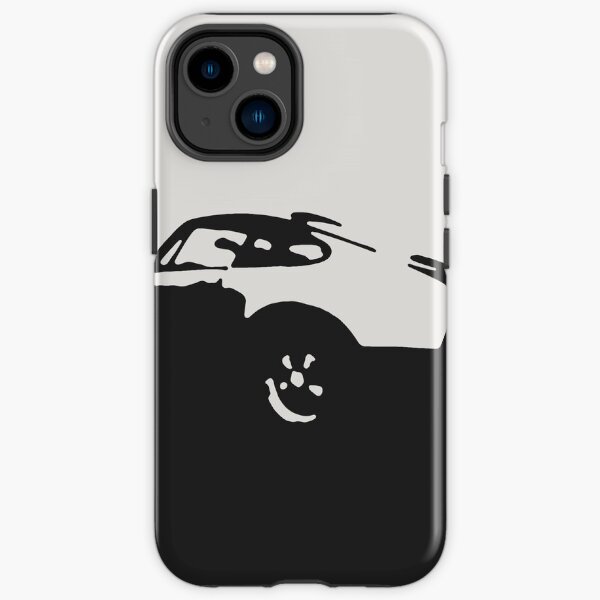 Porsche 911 Carrera - Black on White iPhone Tough Case
