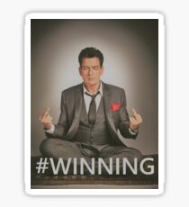 Pegatina Charlie Sheen # GANADOR
