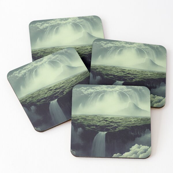 Item preview, A Floating Fantasy Island with Waterfalls designed and sold by AJDesignStudio.