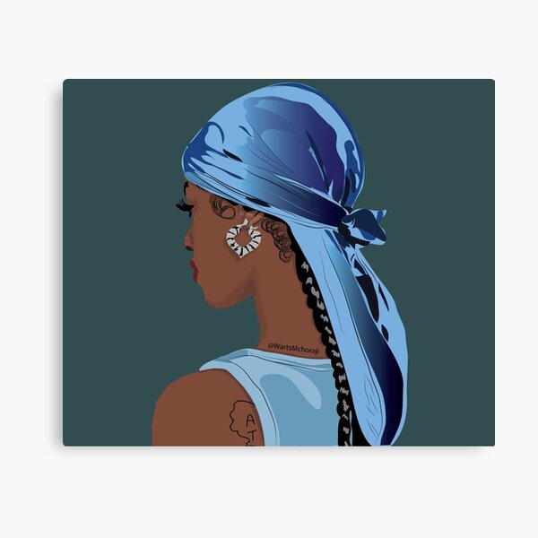 Durag Shawty Canvas Art Print by Artpce