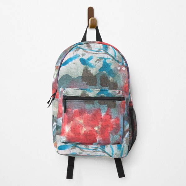 Item preview, Red Flowers with Blue Leaves designed and sold by Kathie Nichols.