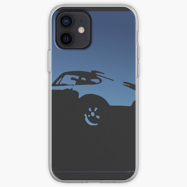 Porsche 911 Carrera - Blue on Black iPhone Soft Case