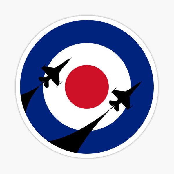 united-kingdom-military-roundel-with-plane-fly-over-raf-royal-air