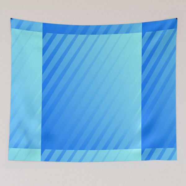 Aperçu de l'œuvre   Joli haut à rayures diagonales bleu clair créée et vendue par BEAUTY ⭐⭐⭐⭐⭐.