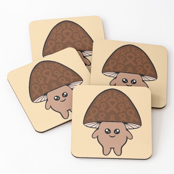 Item preview, Brown Awareness Ribbon Mushroom man designed and sold by CaitlynConnor.