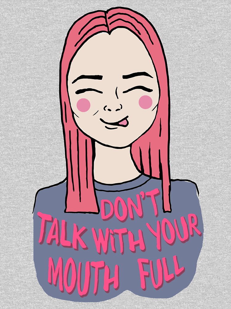 Don't talk with your mouth full - Pattern by mirunasfia